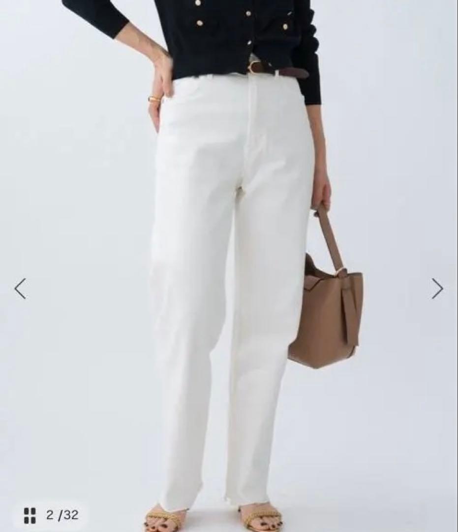 YANUK/ヤヌーク 別注 LEA ストレートホワイトデニム　23