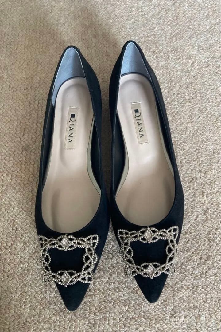 ダイアナ　パンプス　ブラック　23.5