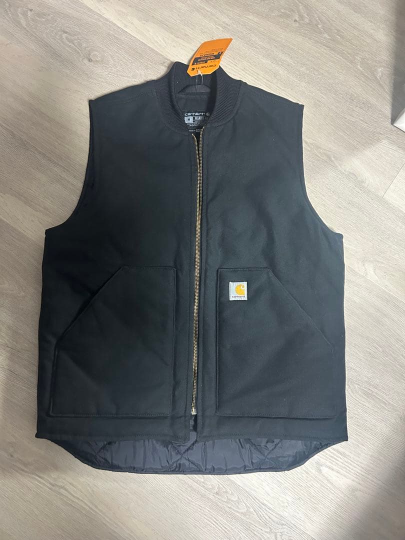 Carhartt カーハート　ダックベスト　黒 M dead stock タグ付