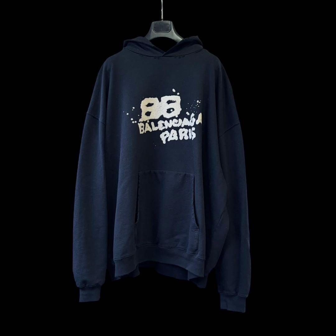 BALENCIAGA HAND-DRAWN BB ICON パーカー