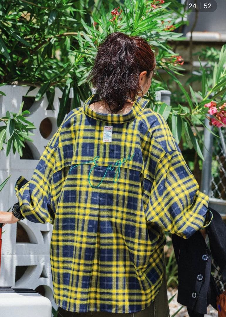 ニコアンド -be with M- Misayoカラフルチェックシャツ