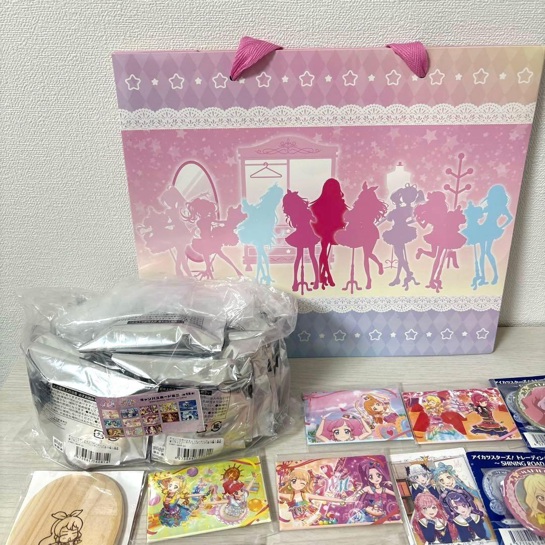 アイカツ グッズ 引退 まとめ売り 缶バッジ ポストカード キャンバス