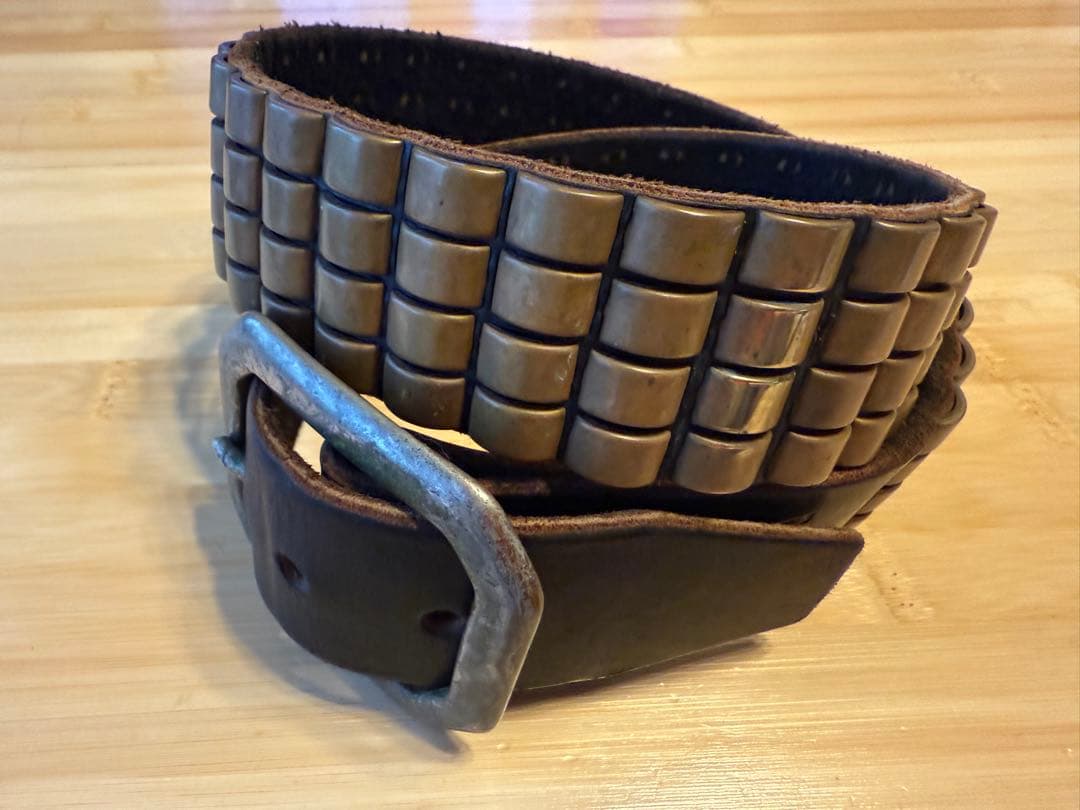 レアモデル⭐️重厚感⭐️DOA⭐️ブラススタッズ4連⭐️ブラック(茶芯)⭐️34インチ