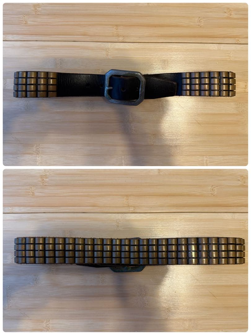 レアモデル⭐️重厚感⭐️DOA⭐️ブラススタッズ4連⭐️ブラック(茶芯)⭐️34インチ