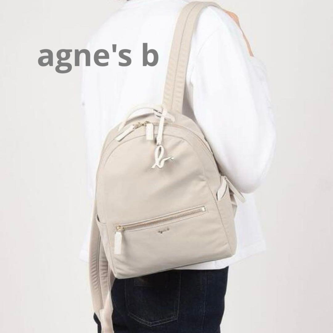 【美品】アニエスベー　リュック ミニ　バッグパック　ナイロン　チャーム