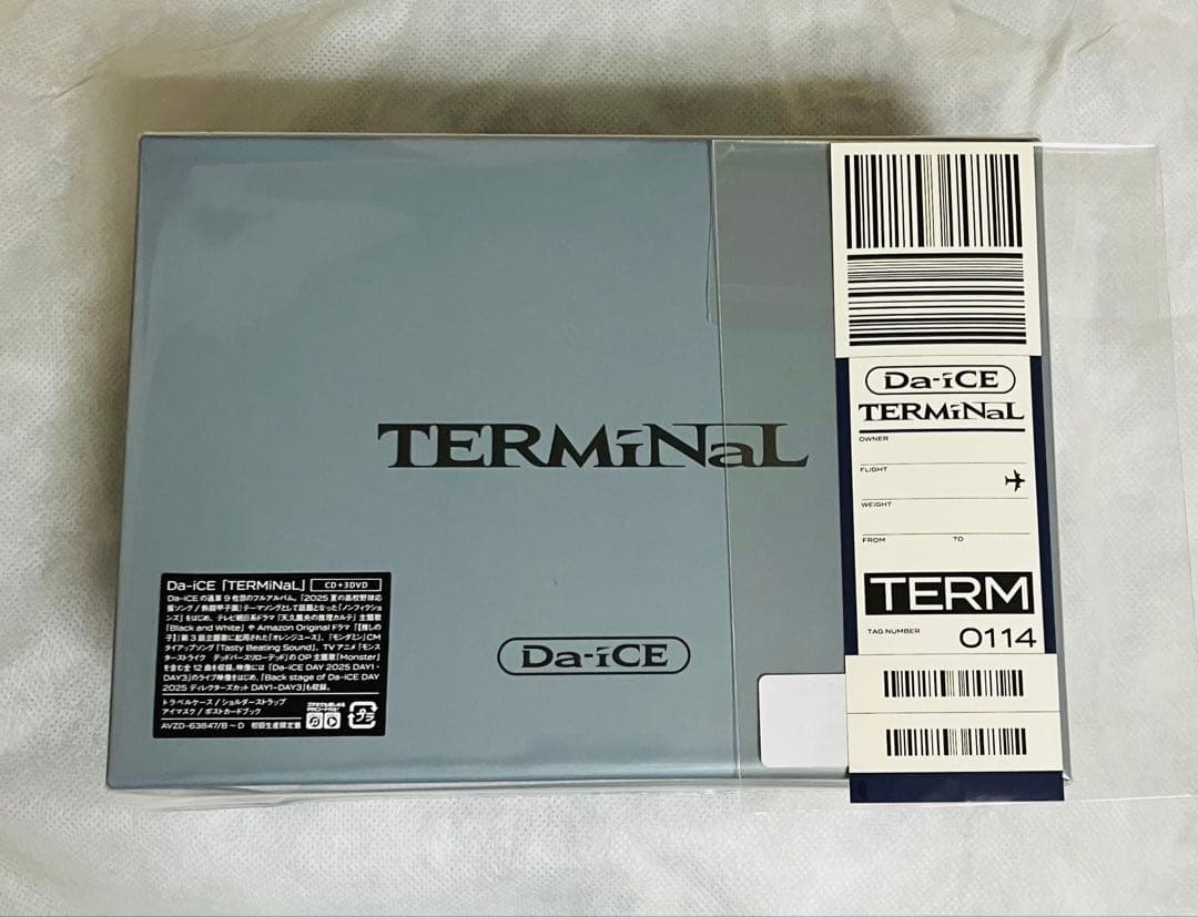 Da-iCE アルバム TERMiNaL 初回生産限定 豪華盤 特典のみ　新品