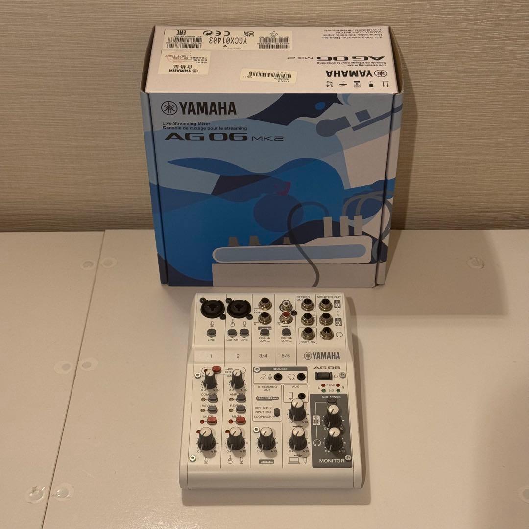 YAMAHA AG06mk2 ミキサー オーディオIF