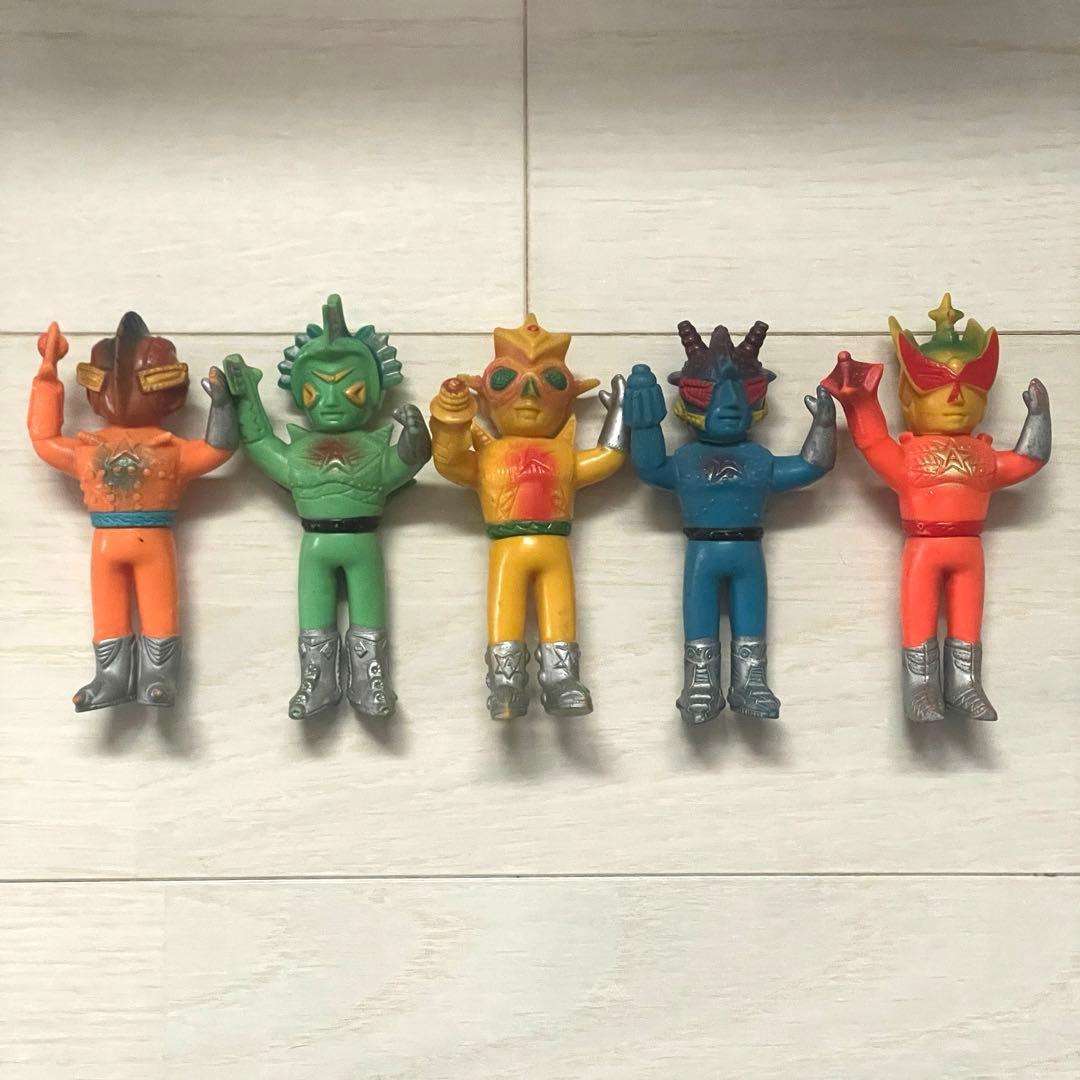 アストロミュー5 ミニソフビ マスクとりかえ隊員5体セット ウルトラアクションボーイ アストロミュー5 ウルトラアース