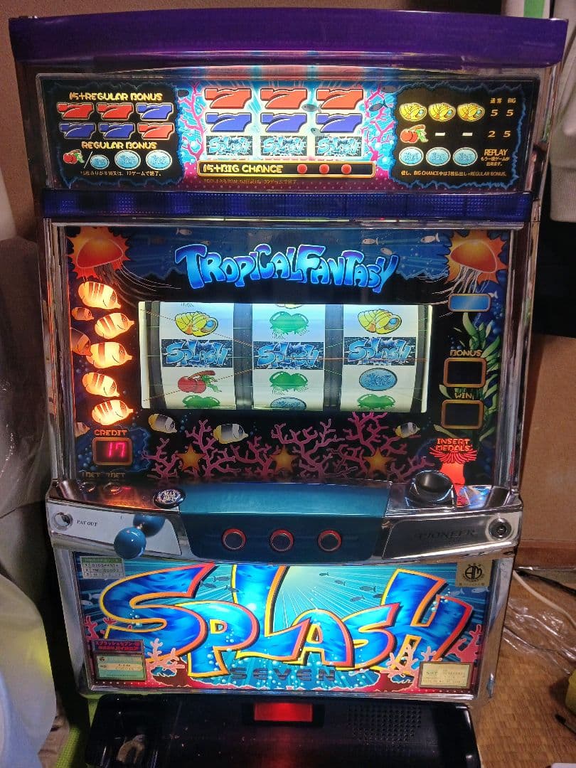 スプラッシュセブン30 パイオニア パチスロ実機 スロット 4号機 パイオニア スーパーシオ－30 中古パチスロ実機 [8ch対応] A-SLOT