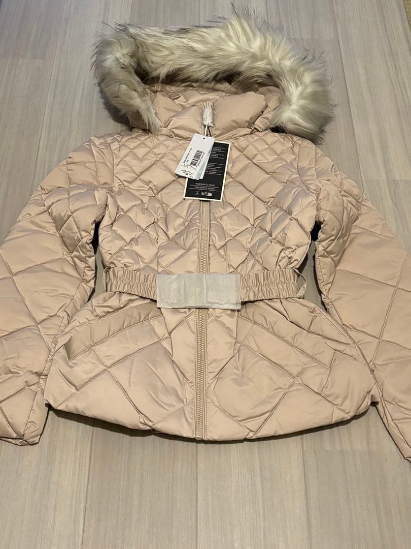 Guess キルティング ファーダウンジャケット