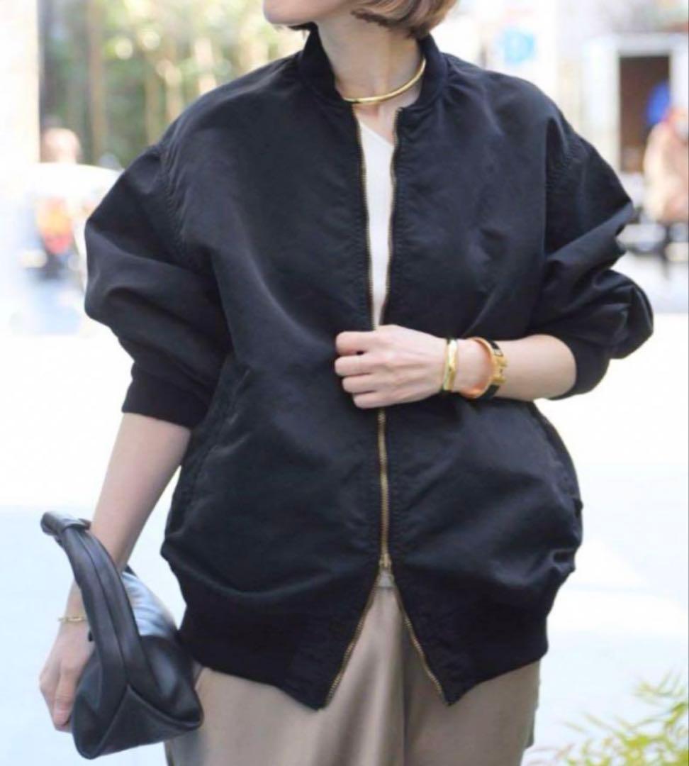 定価56160円 Deuxieme Classe ミリタリーブルゾン ブラック