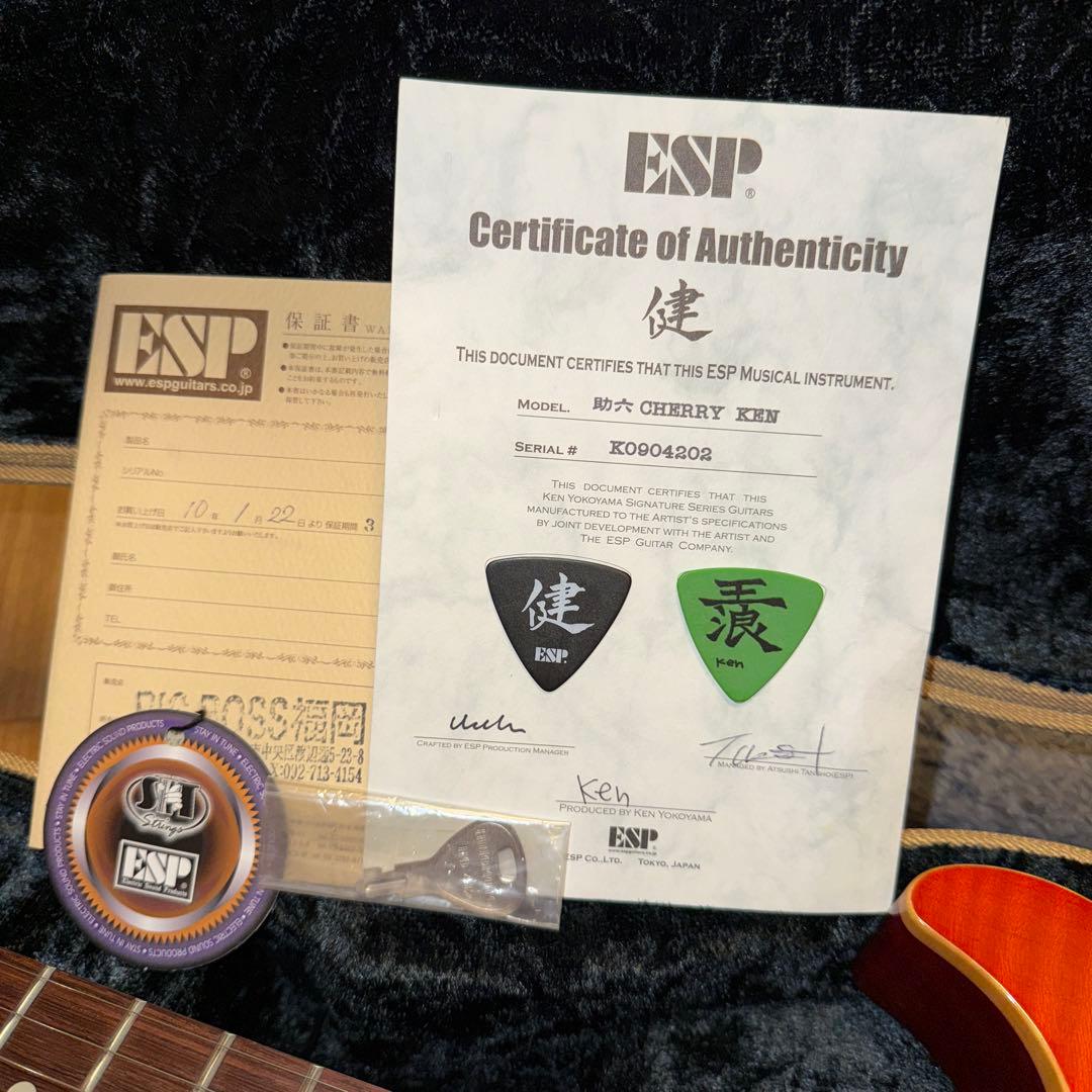 2008年製 ESP 助六 CHERRY KEN 横山健 シグネイチャーモデル - メルカリ
