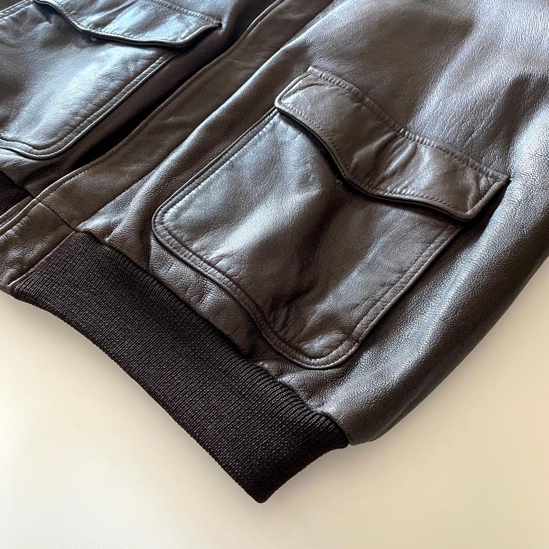 名作 80's L.L.Bean A-2 Leather Jacket L
