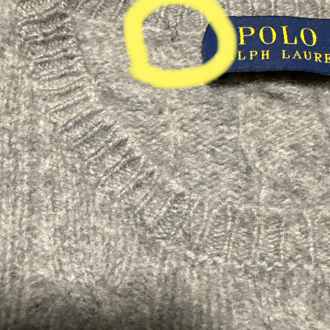 ラルフローレン ケーブル ウールカシミヤ クルーネック セーター