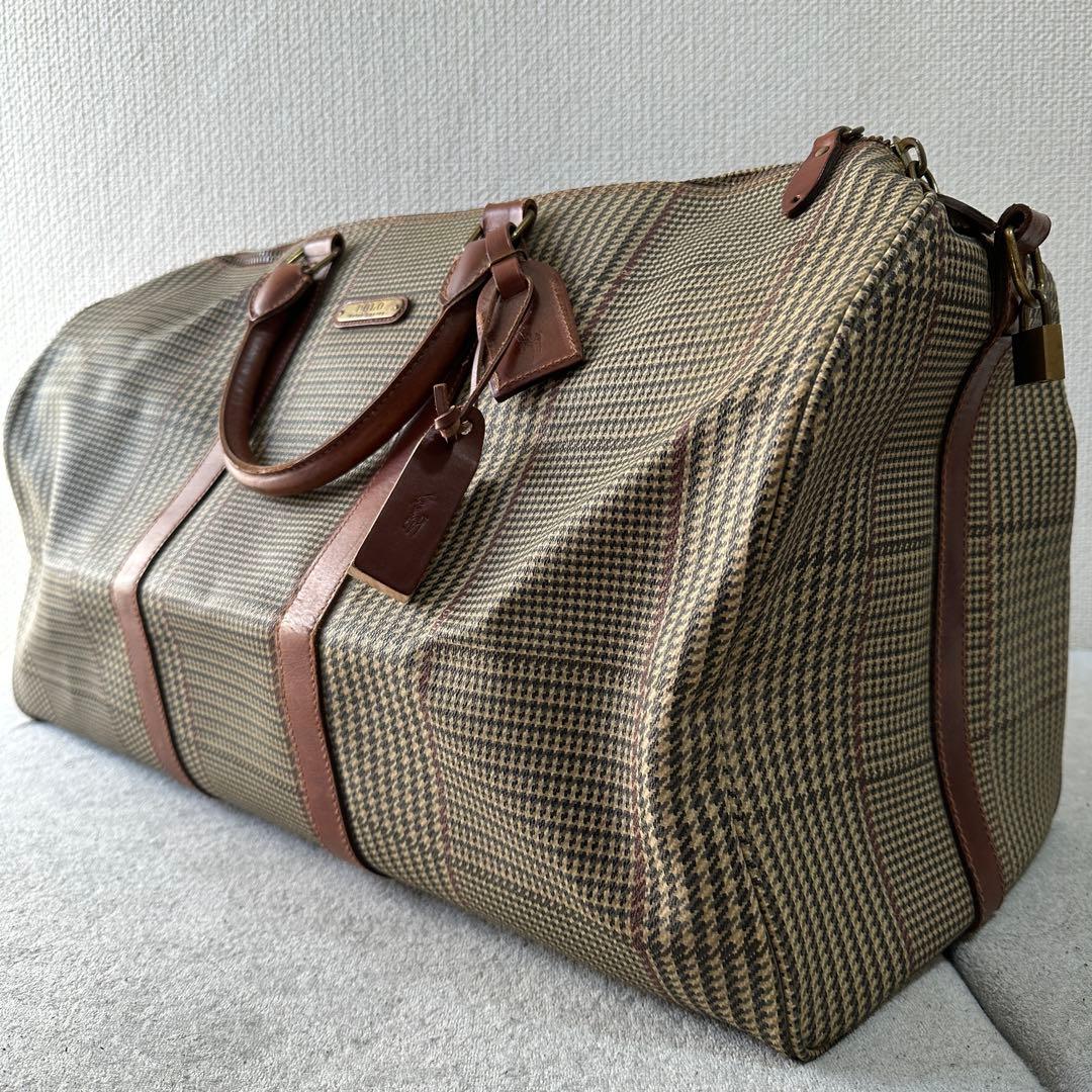 専用★60㎝　大容量　大きいサイズ　ラルフローレン　ボストンバッグ　千鳥格子