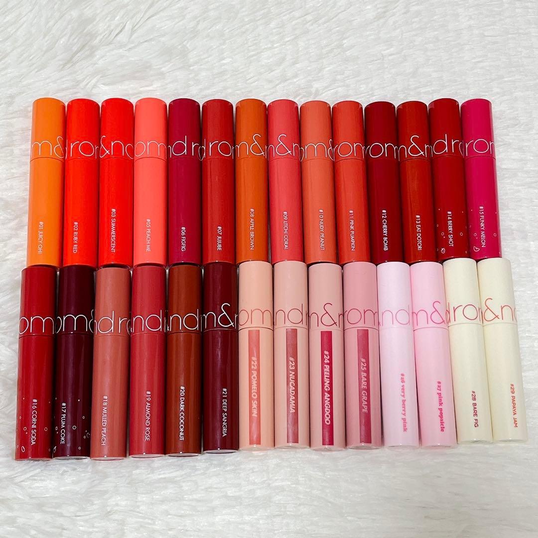 【美品】rom&nd リップ 28本セット