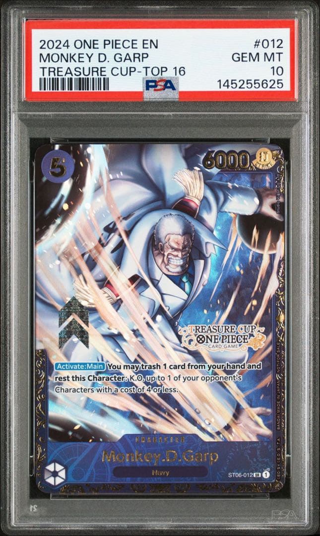ワンピース カードゲーム garp treasure cup one piece card PSA10 Auction Prices Realized Tcg Cards 2024 ONE PIECE PROMOS Monkey D. Garp