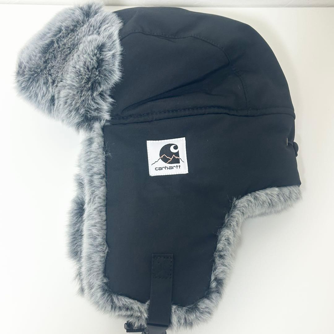 Carhartt カーハート フライトキャップ テキスタイルボディ ブラック