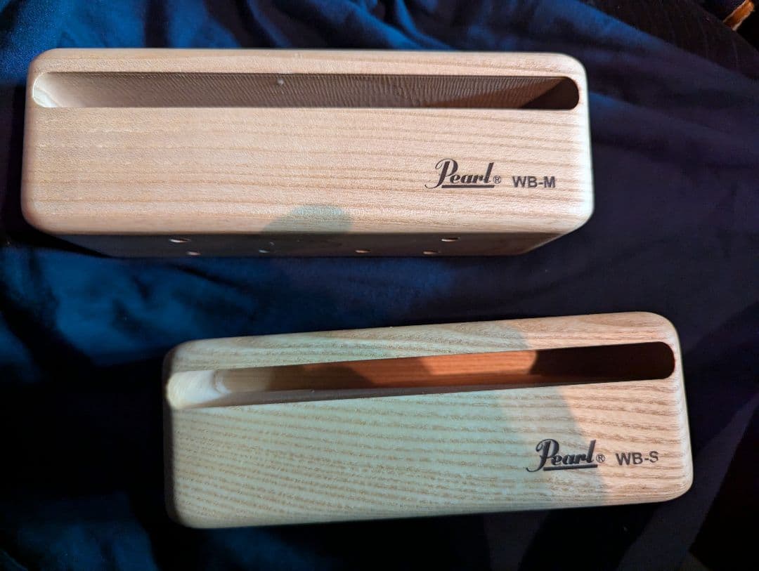 パール　Pearl　ウッドブロック WB-M WB-S の2個セット