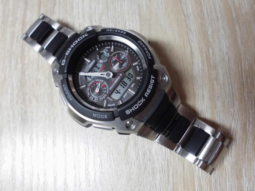 美品！2次充電池交換済 Gショック MTG-1500電波ソーラー カシオ - メルカリ