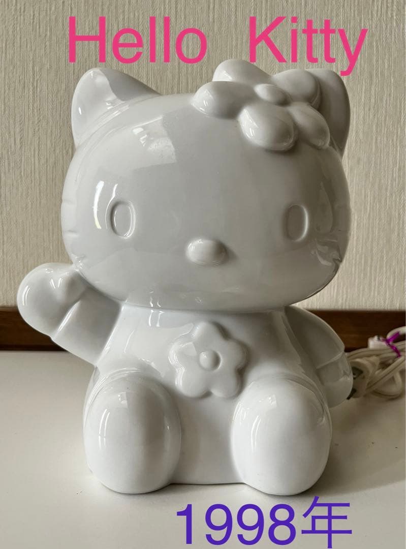 美品】レトロ ハローキティ 陶器製ライト 1998年 - メルカリ