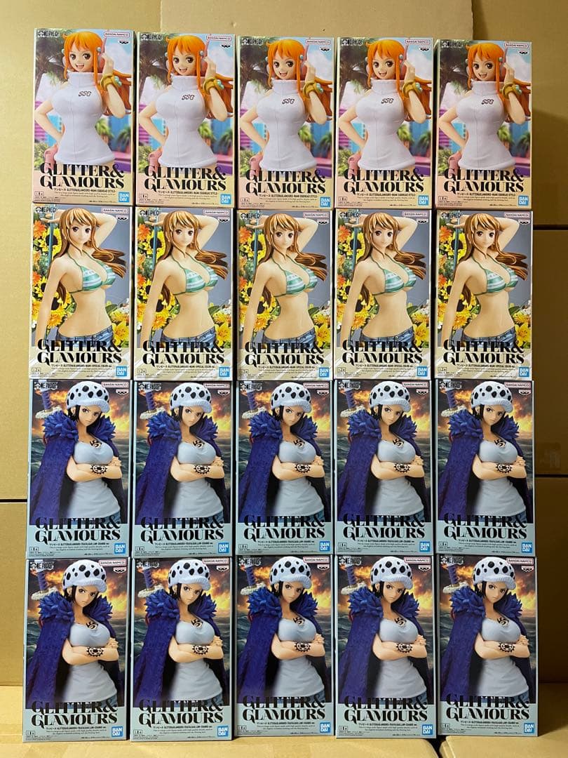 ワンピース フィギュア　グリグラ　ナミ　エッグヘッド　ロー　合計20個セット