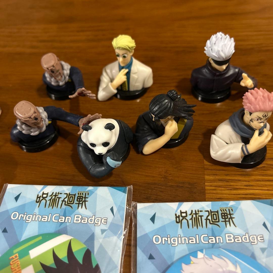 呪術廻戦 フィギュア・バッジ・キーホルダーセット - メルカリ