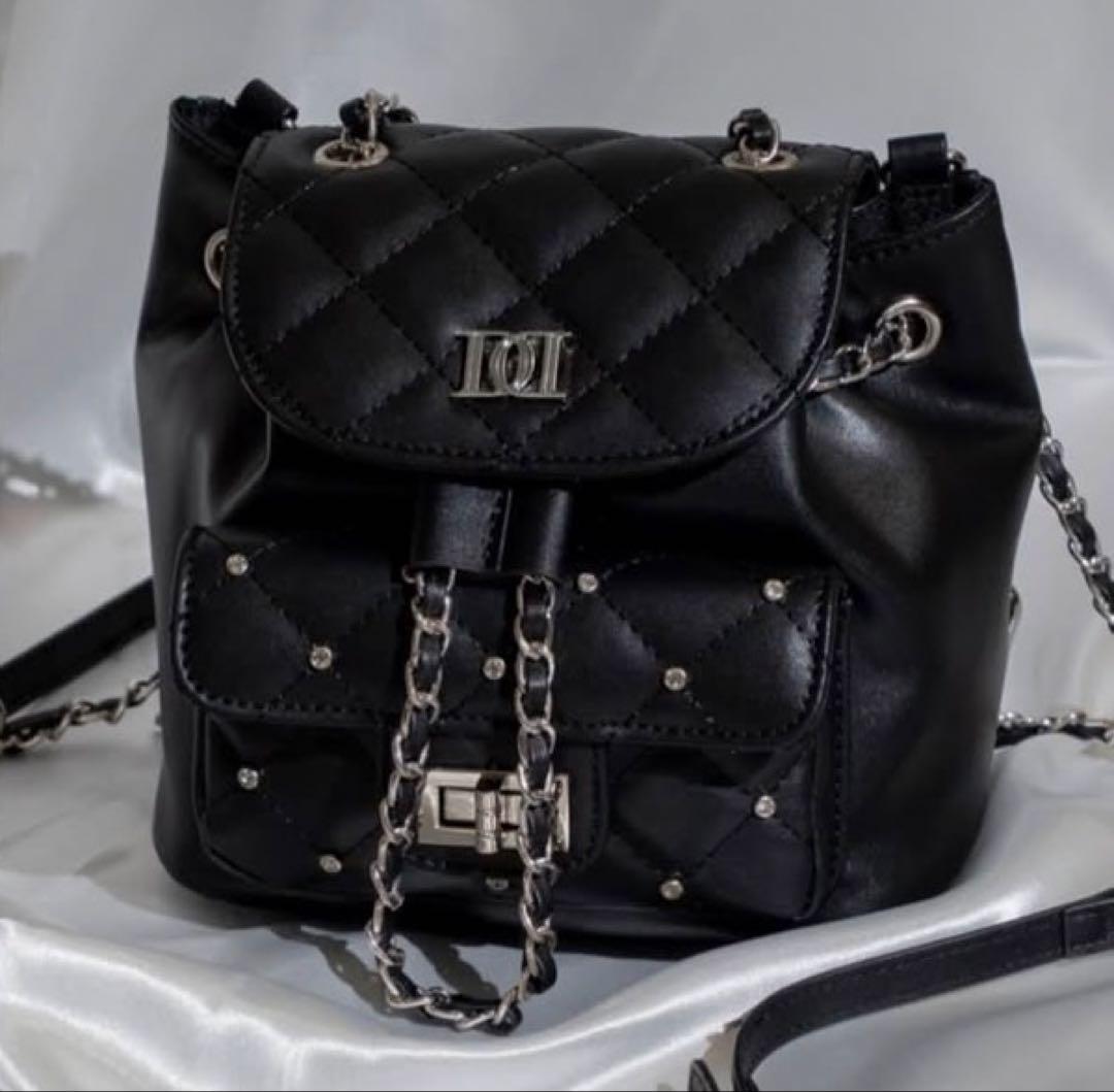 Darich キルティングビジューミニリュック ブラック BLK 黒 ダーリッチ