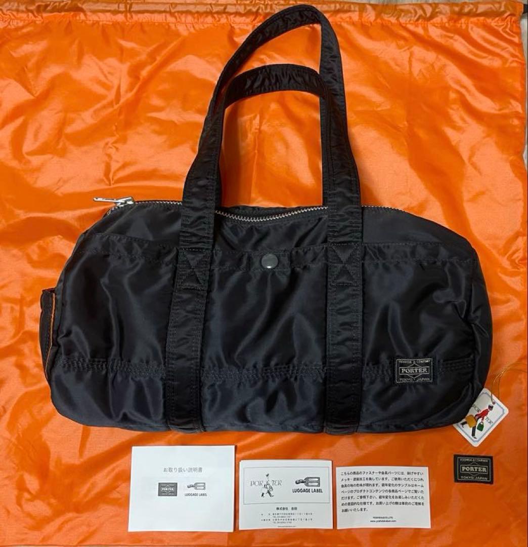 【未使用級】PORTERポーター タンカー ダッフルバッグ ブラック Sサイズ