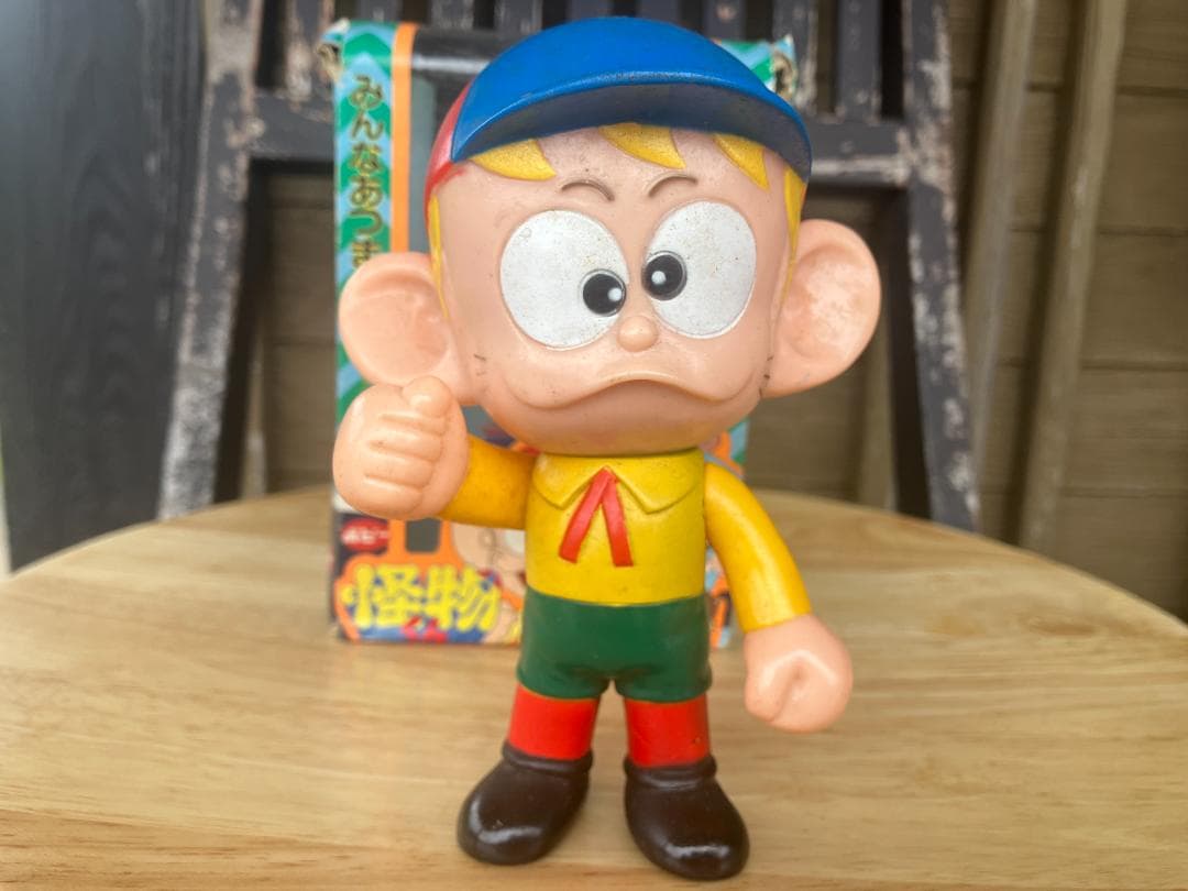 昭和レトロ　怪物くん ソフビフィギュア 約15cm　当時物　希少　箱あり