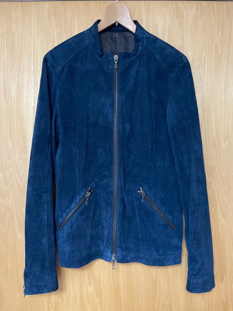 ripvanwinkle ネイビー スエードレザー ジャケット