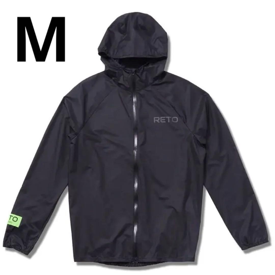RETO LIGHT RIPSTOP JACKET Mサイズ　ブラック LIGHT RIPSTOP JACKET | ランニング ジャケット RETO