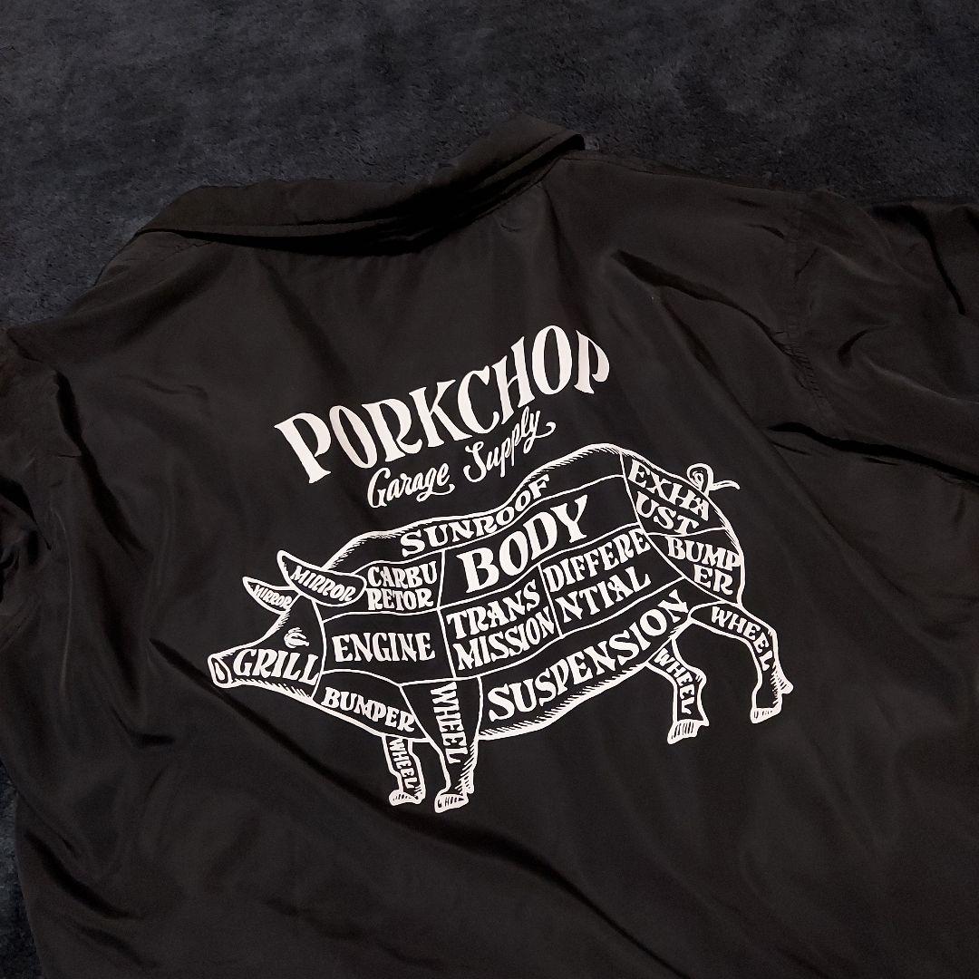 【希少】PORKCHOP 黒XLサイズ ナイロンジャケット