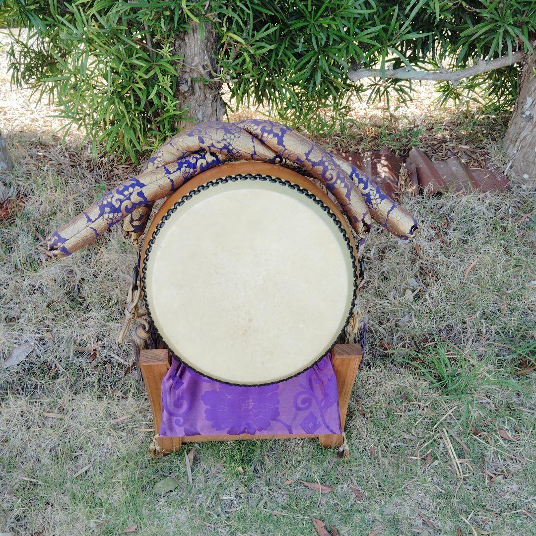 和太鼓 直径約40cm 金色模様