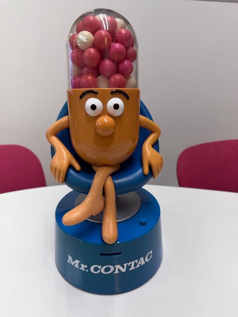 Mr. CONTAC 時計機能付きフィギュア　貯金箱　非売品 再入荷】Mr.コンタック しゃべる時計付き貯金箱 高さ34cm 外箱付き