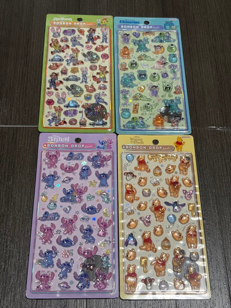 ボンボンドロップシール ディズニー4種 正規品