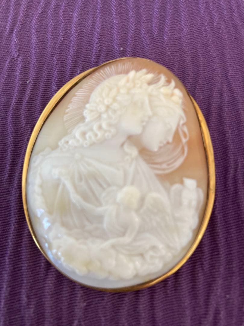 ゆーたんちゃん専用アンティークナイト&デーサードニクスシェルカメオ