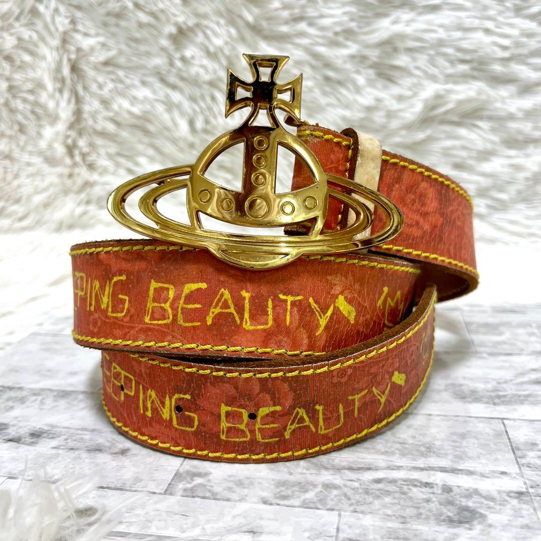 L*7様 希少 ヴィヴィアンウエストウッド レザーベルト ヴィンテージ オーブ