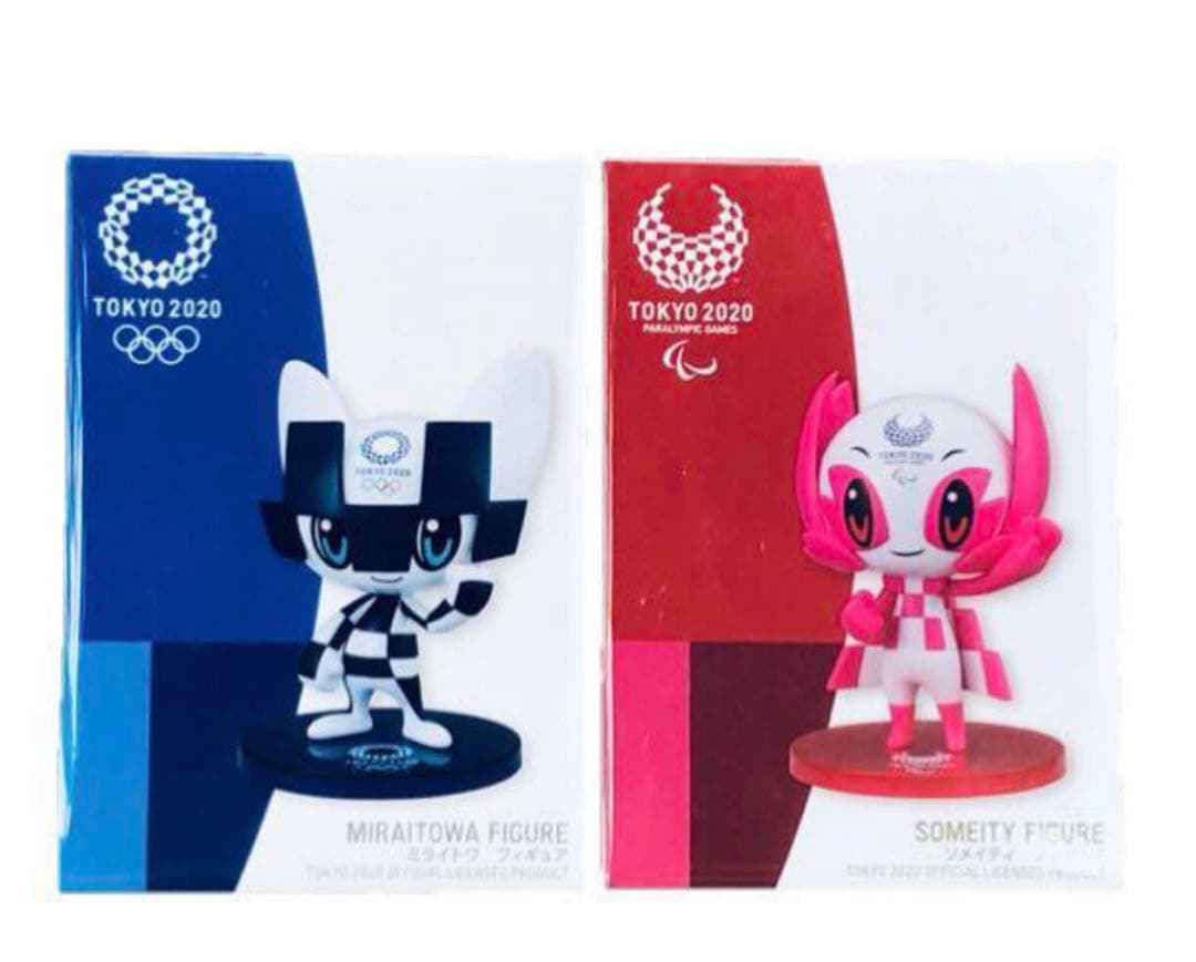 東京2020パラリンピックマスコット ソメイティ&ミライトワ フィギュア 東京2020マスコット「ミライトワ」と「ソメイティ」がフルアクション
