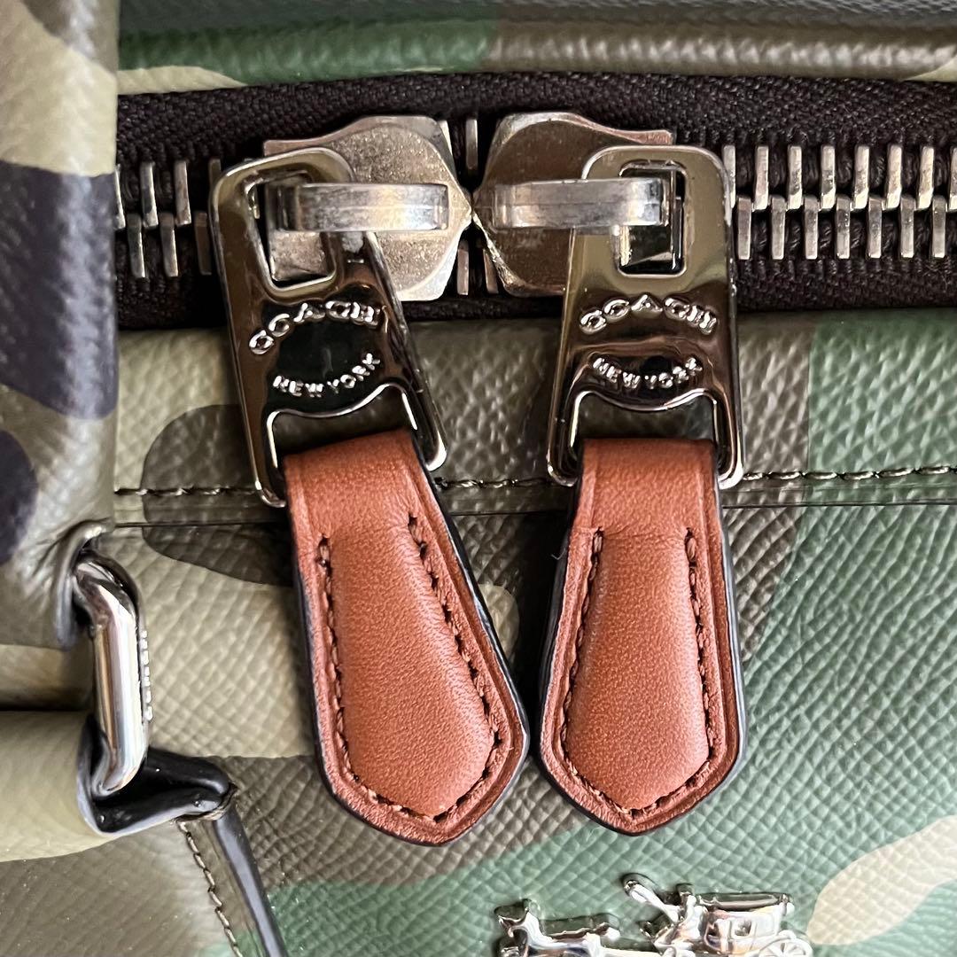 COACHコーチ サリーサッチェル カモフラージュ 2WAYバッグ 迷彩柄
