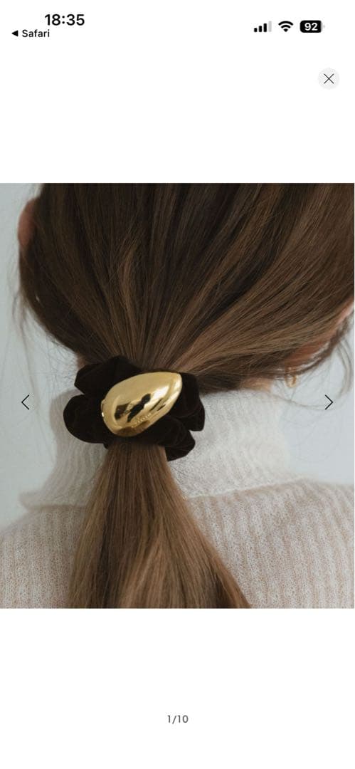 レチシア　エッグベルベットシュシュDB