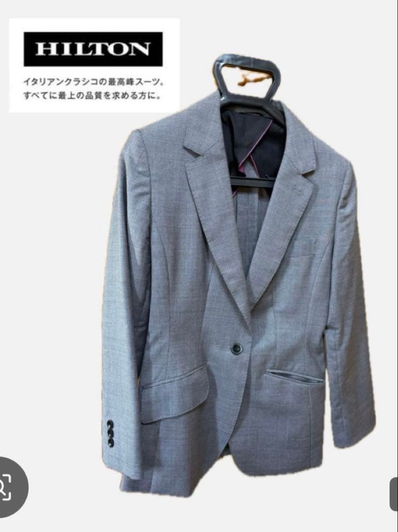 【NNN.26】(クリーニング済)HILTONレディーススーツ上下 NNN.26】(クリーニング済)HILTONレディーススーツ上下 NNN.26