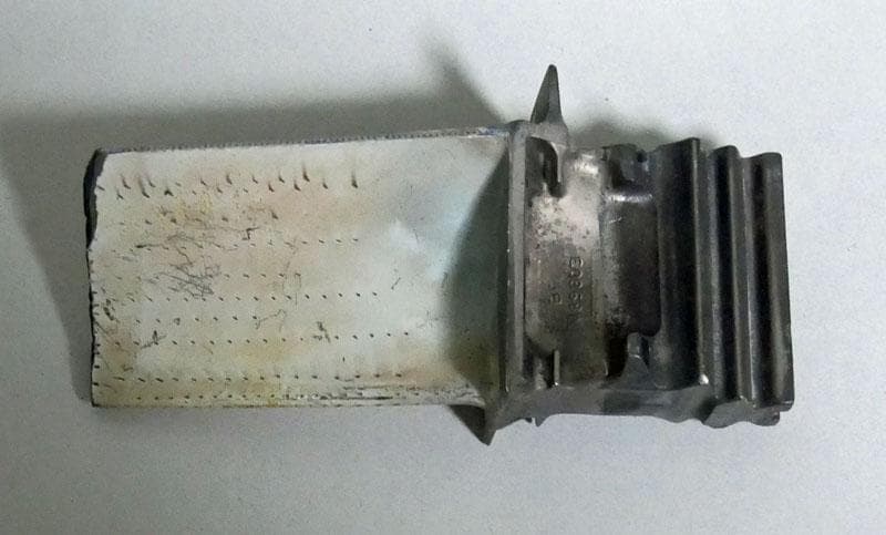 GT3　CF6-80　HPT１タービンブレード　コーティングあり 1/76 C66 Green Drift Car［ 1/76スケール C66グリーン ドリフトカー