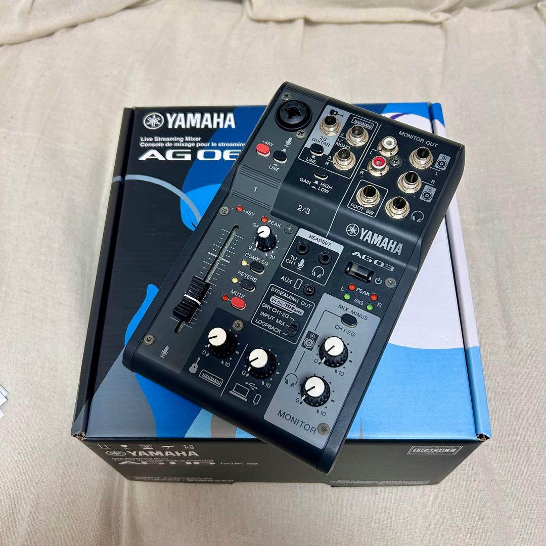 最終価格‼️YAMAHA ag03mk2 ブラック オーディオインターフェイス