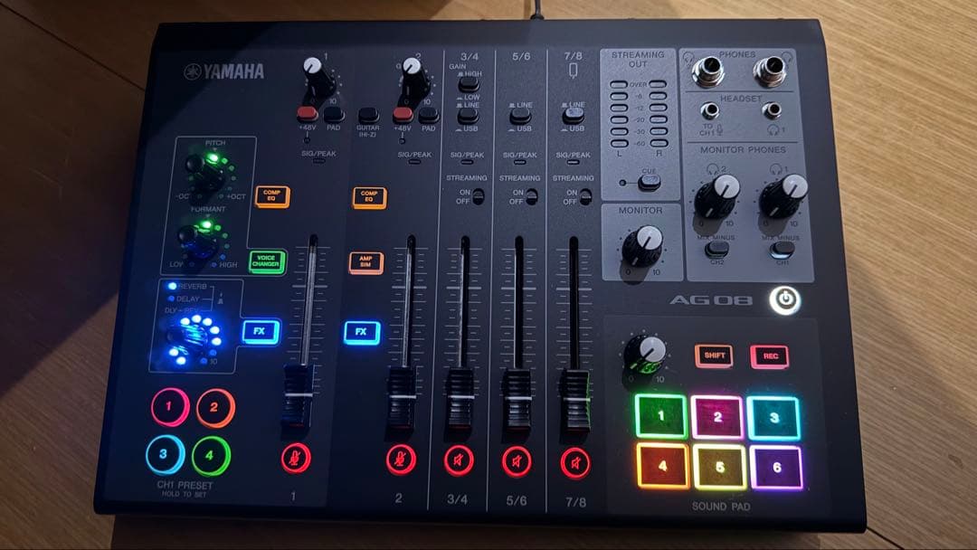 DTM・DAW YAMAHA AG08 Live streaming mixer YAMAHA ( ヤマハ ) AG08 W ライブストリーミングミキサー ホワイト