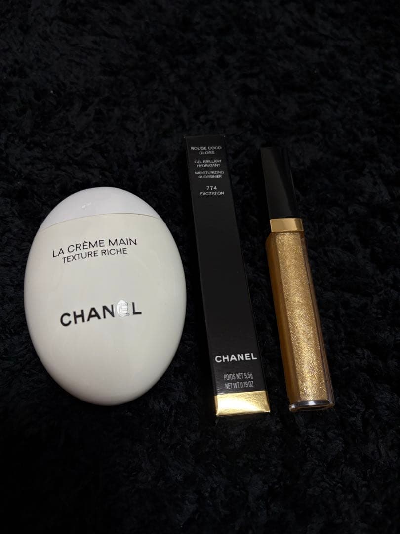 CHANEL LA CRÈME MAIN & ルージュ ココ グロスセット