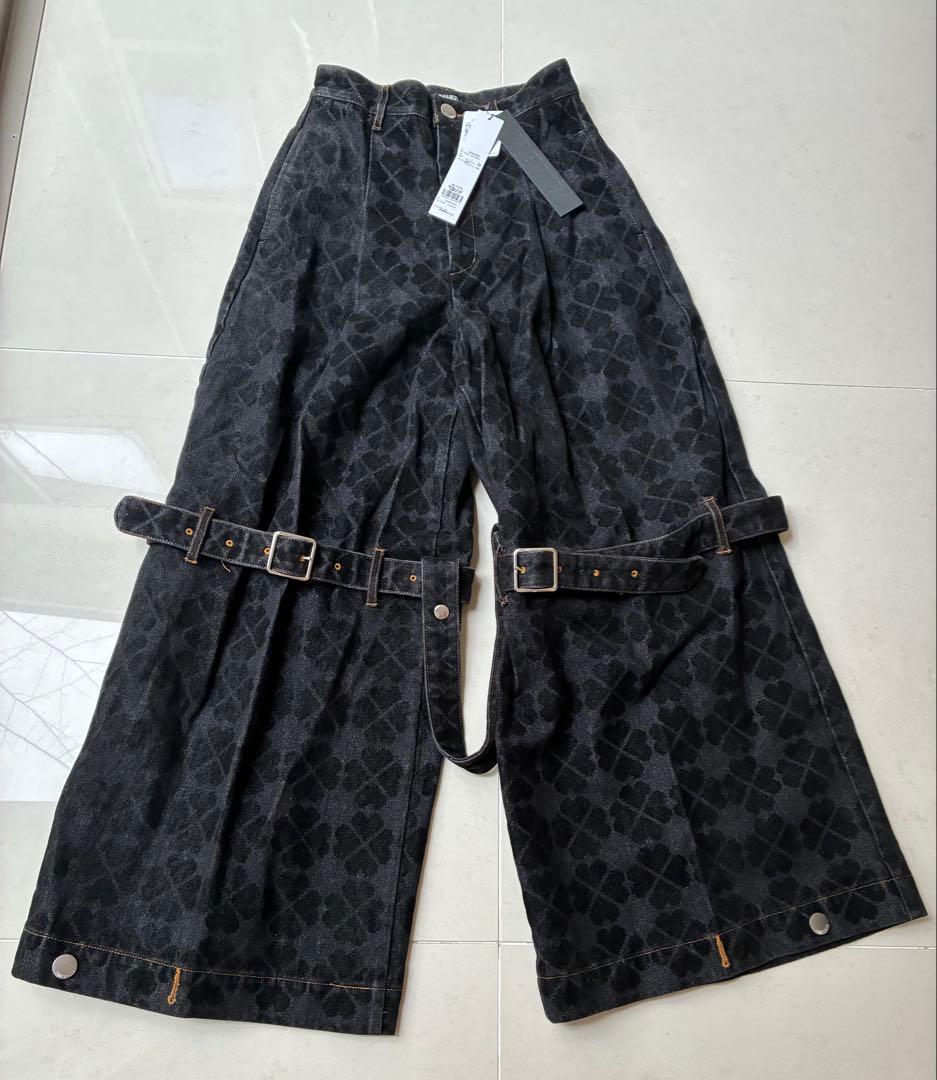 新品タグ付き PAMEO POSE クローバー柄 パンツ デニム y2k - メルカリ