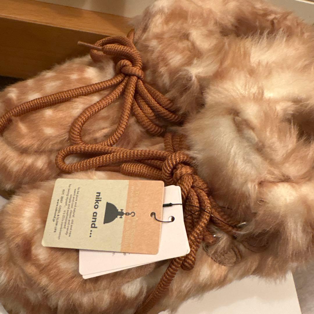 niko and オリジナルフェイクムートンモカシンブーツ Lサイズ