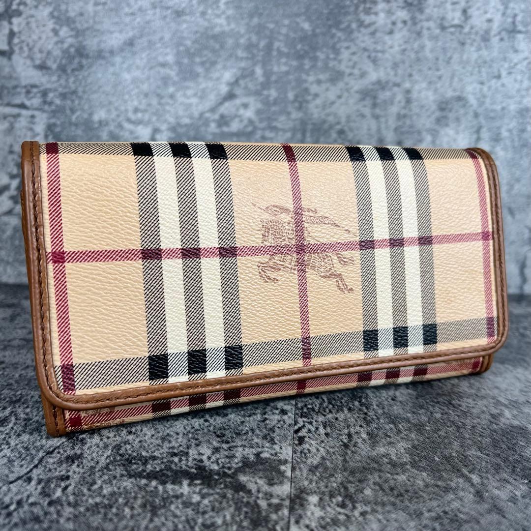 BURBERRY ノバチェック ホースロゴ 長財布
