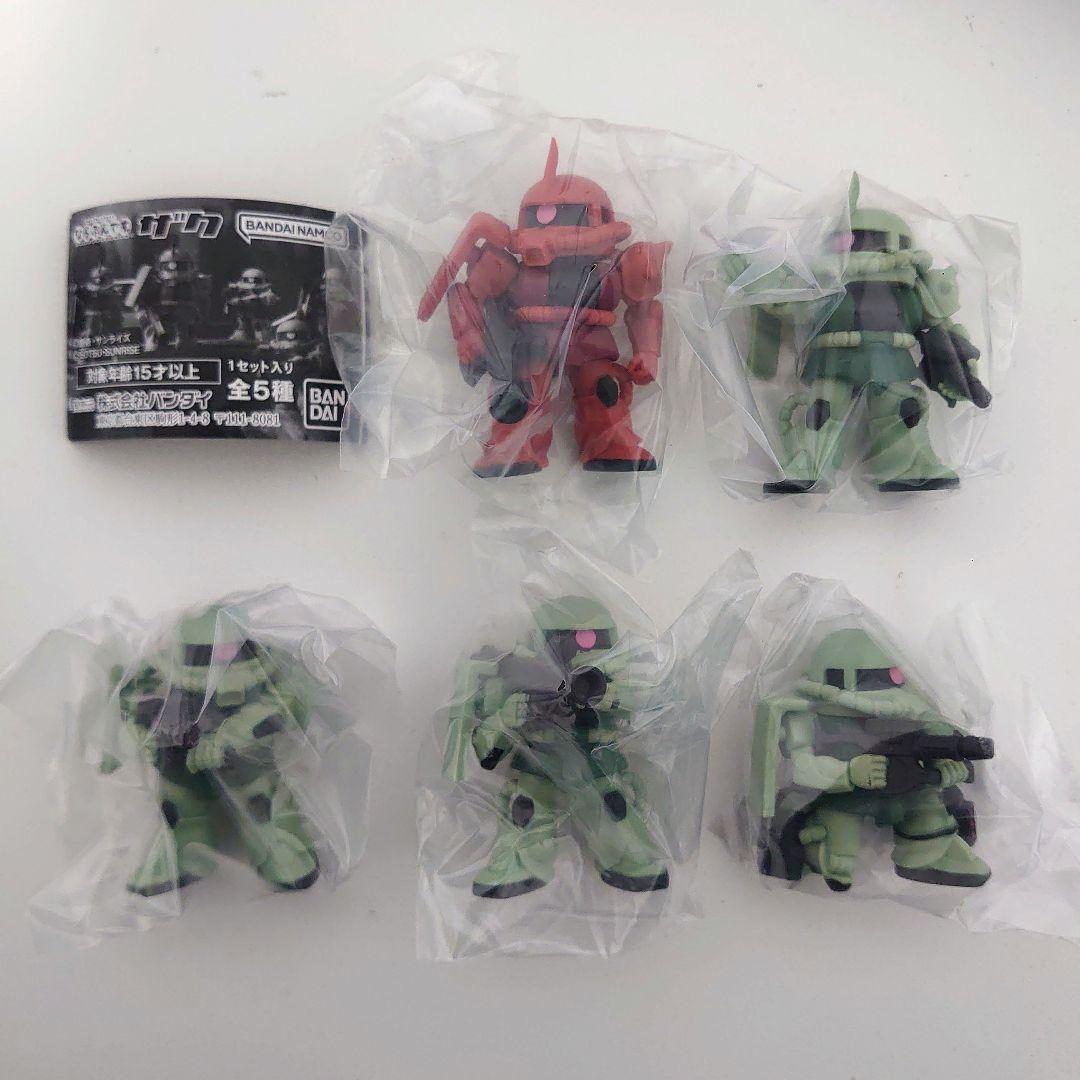 ガチャ 機動戦士ガンダム ならぶんです。ザク 全5種コンプセット